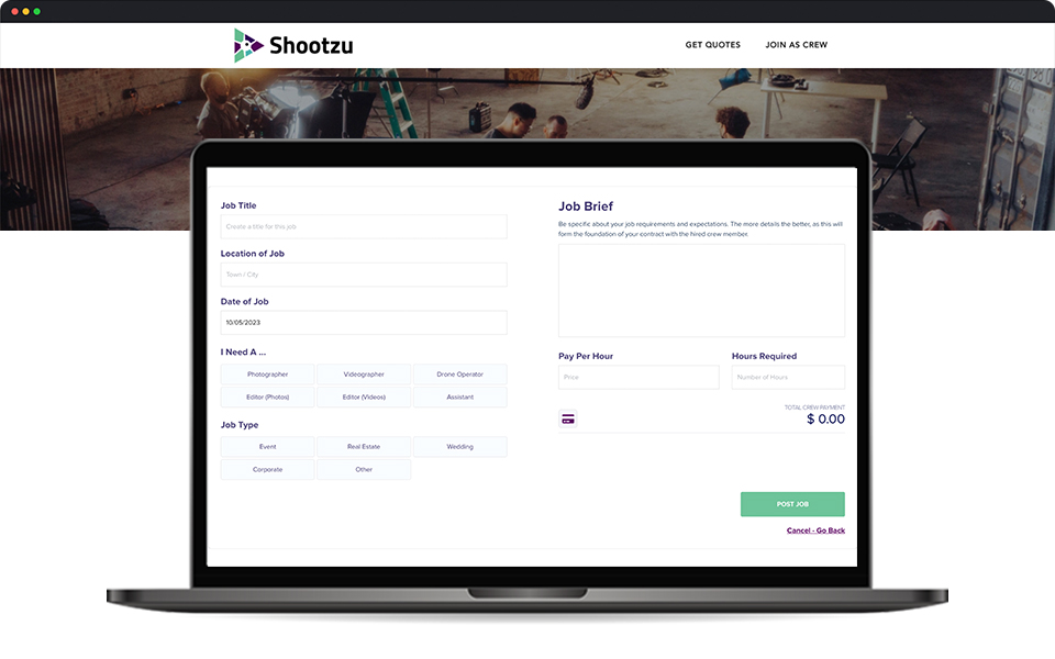 Shootzu-case-study-web-app