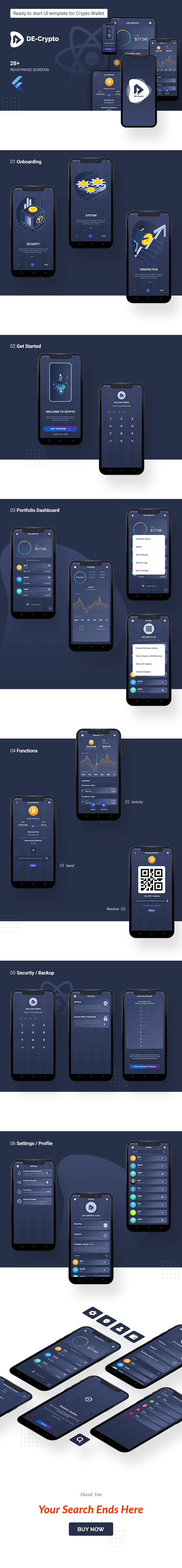 decentralized cryptocurrency flutter mobile app template