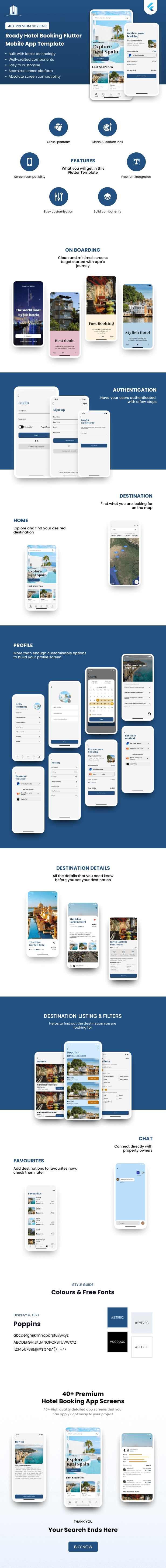 Ready Hotel Booking flutter mobile app